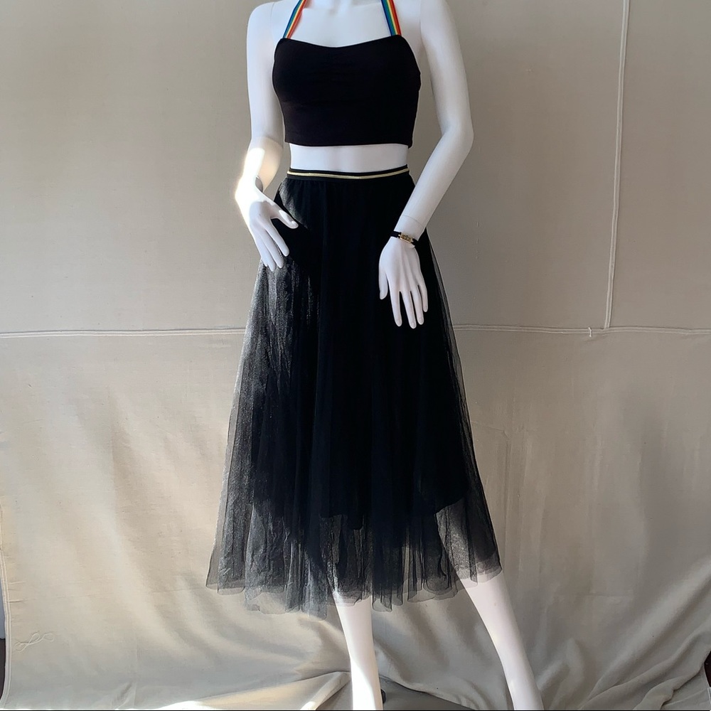 Tulle maxi ballerina Paris bohemian skirt
